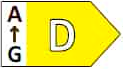 Energy class D on a scale from A to G