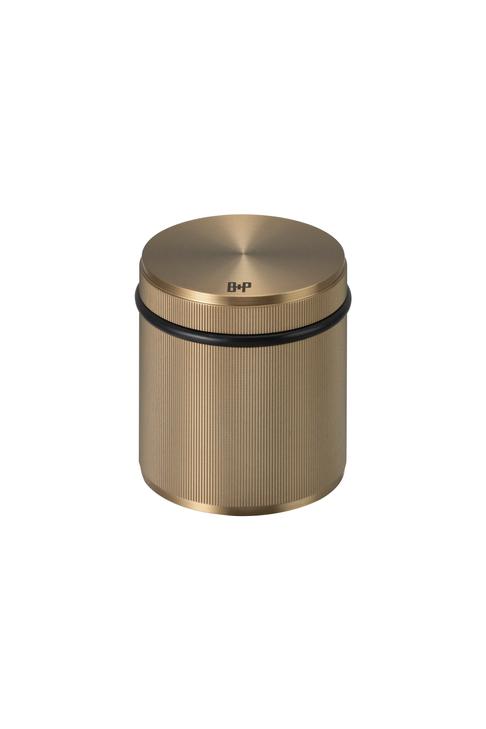 Freestanding Linear door stop, antique brass finish • Buster + Punch