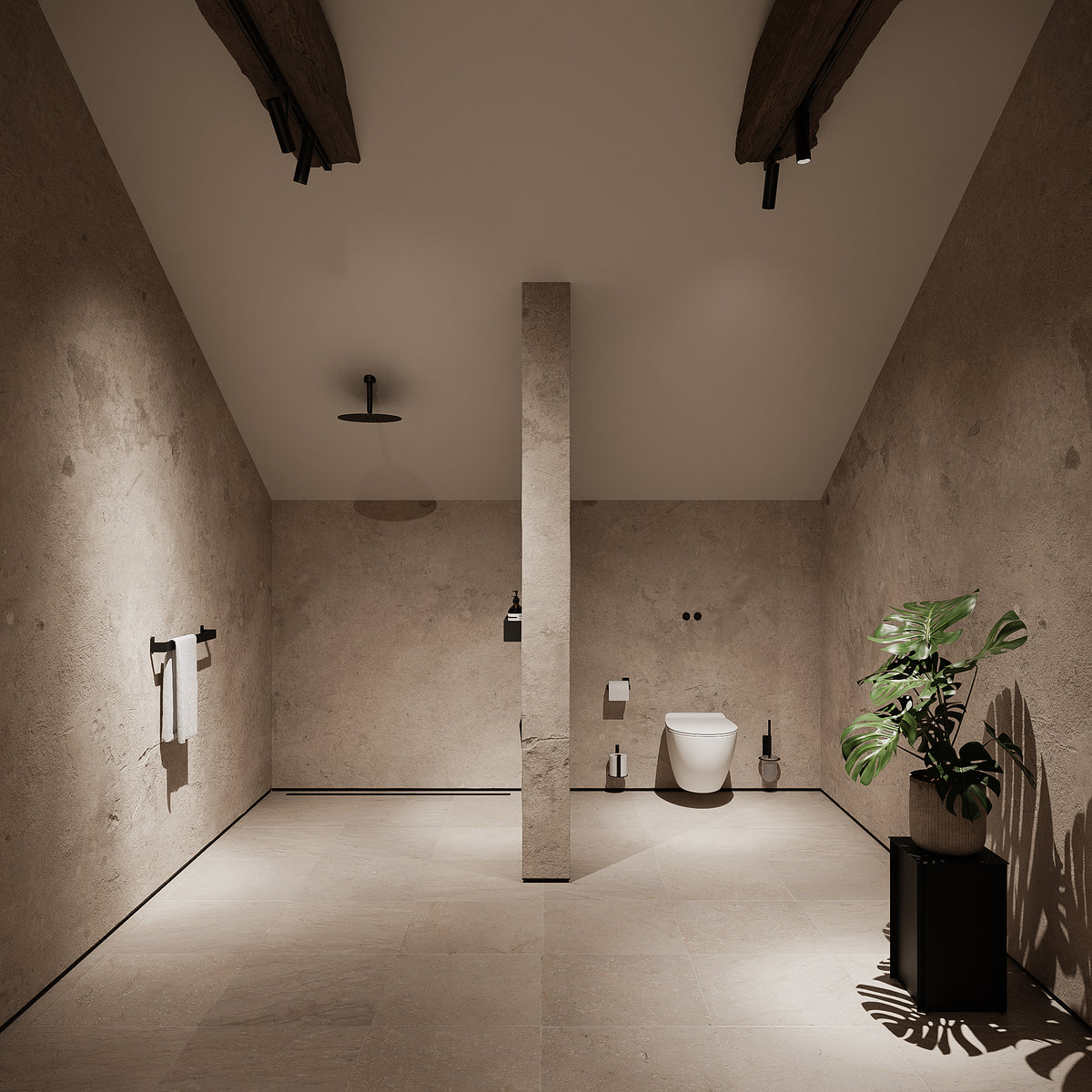 Ekstra toiletrulleholder (reserve), sort • NICHBA - Copenhagenhomedesign