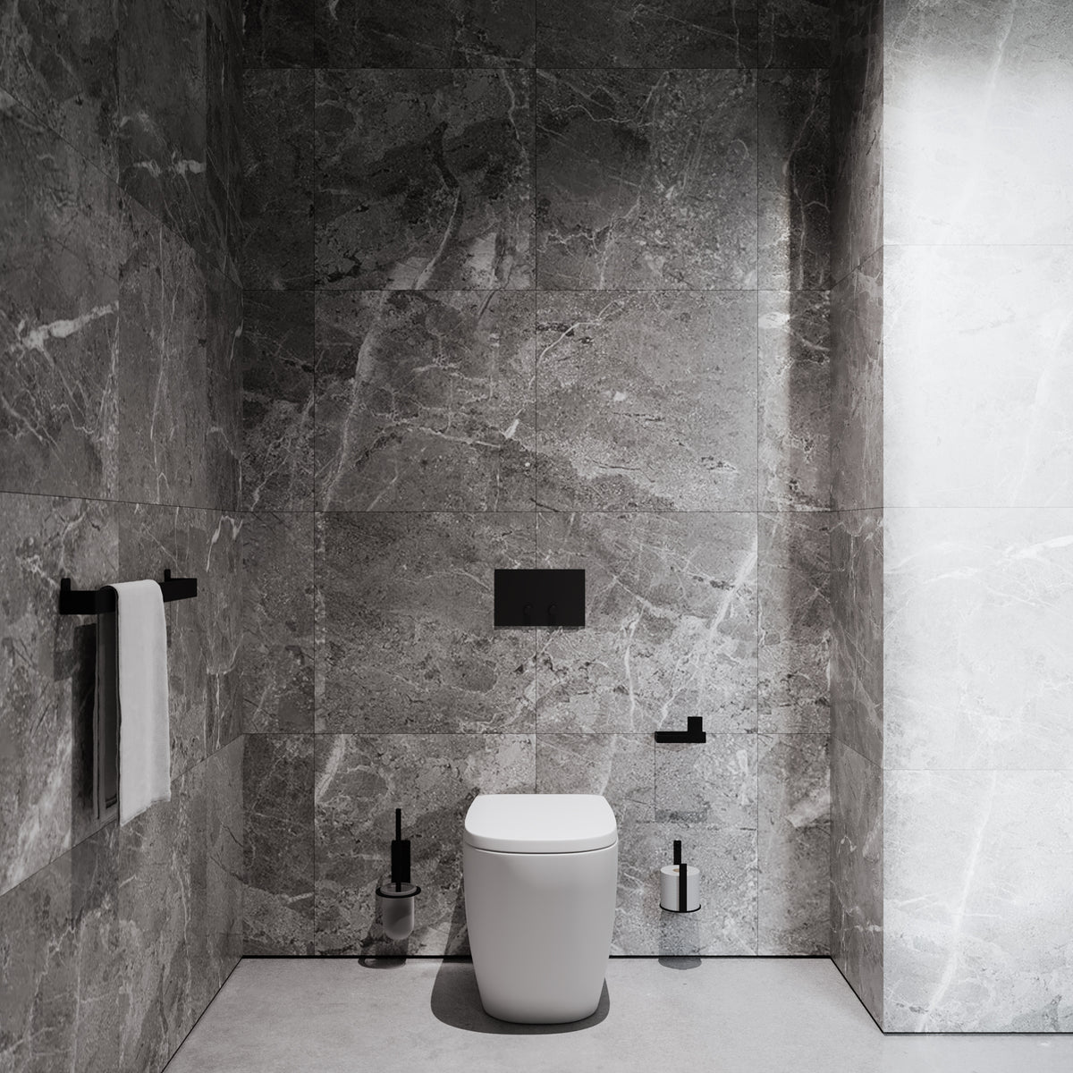 Håndklædeholder, sort • NICHBA - Copenhagenhomedesign