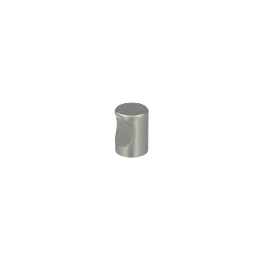 Hjortdal cylindrical furniture knob, stainless steel look