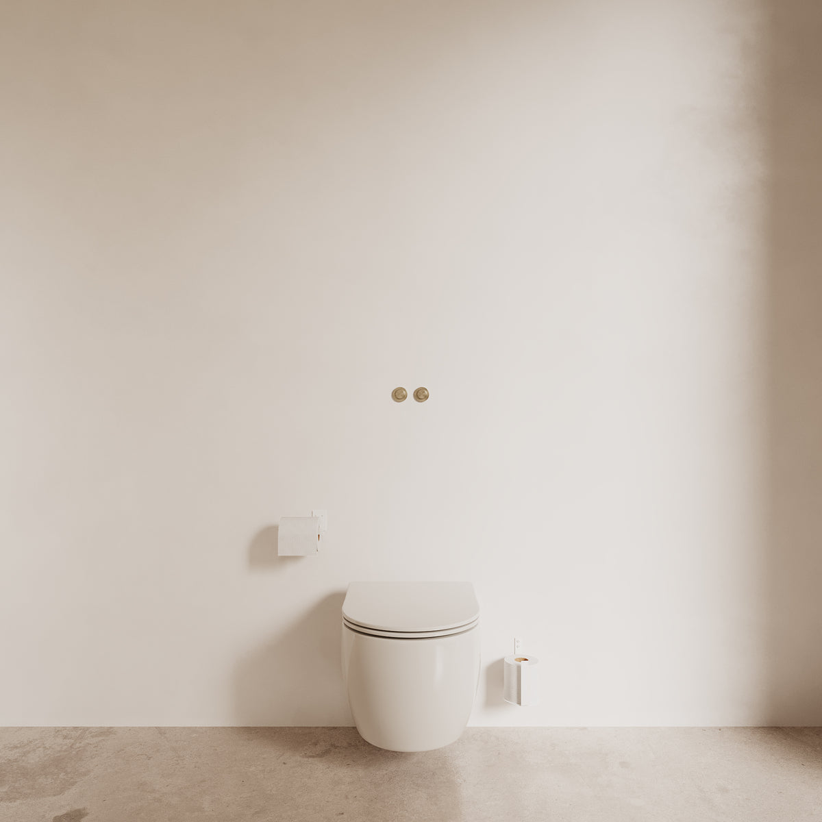 Ekstra toiletrulleholder (reserve), hvid • NICHBA - Copenhagenhomedesign