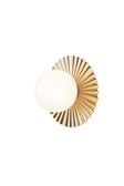 Liila Muuse wall and ceiling light, nordic gold / opal • NUURA