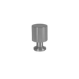Marienlund linear-textured cabinet knob, stainless steel look – height 33 mm • Chr. Jørgensen