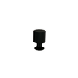 Marienlund linear-textured cabinet knob, matt black – height 25 mm • Chr. Jørgensen