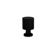 Marienlund linear-textured cabinet knob, matt black – height 33 mm • Chr. Jørgensen