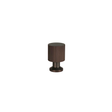 Marienlund linear-textured cabinet knob, browned brass look – height 25 mm • Chr. Jørgensen
