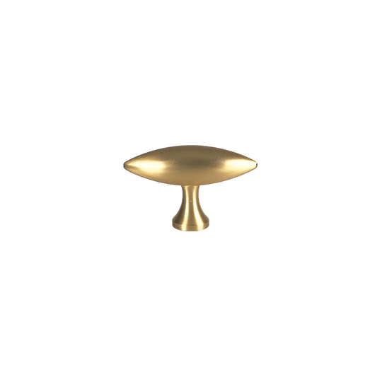 Nyholm cabinet knob in brushed brass, lacquered – 56 mm