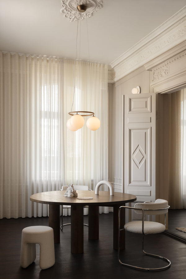 Miira 3 Circular lysekrone, dark bronze / opal • NUURA - Copenhagenhomedesign