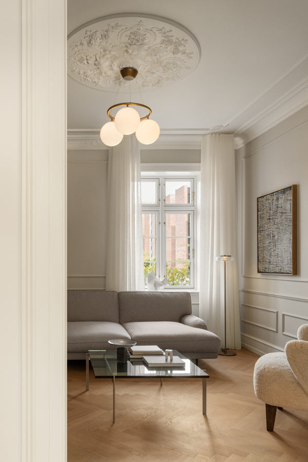 Miira 3 Circular lysekrone, dark bronze / opal • NUURA - Copenhagenhomedesign