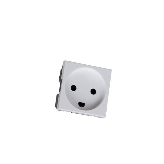 Socket module, Danish standard, type K, white • Buster + Punch