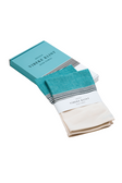 Tea towels (2 pcs.), blue/black/white • NORDICMODERN