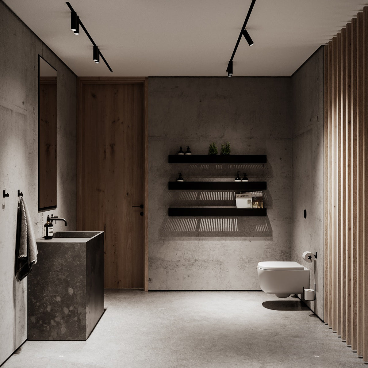 Toiletrulleholder, sort • NICHBA - Copenhagenhomedesign