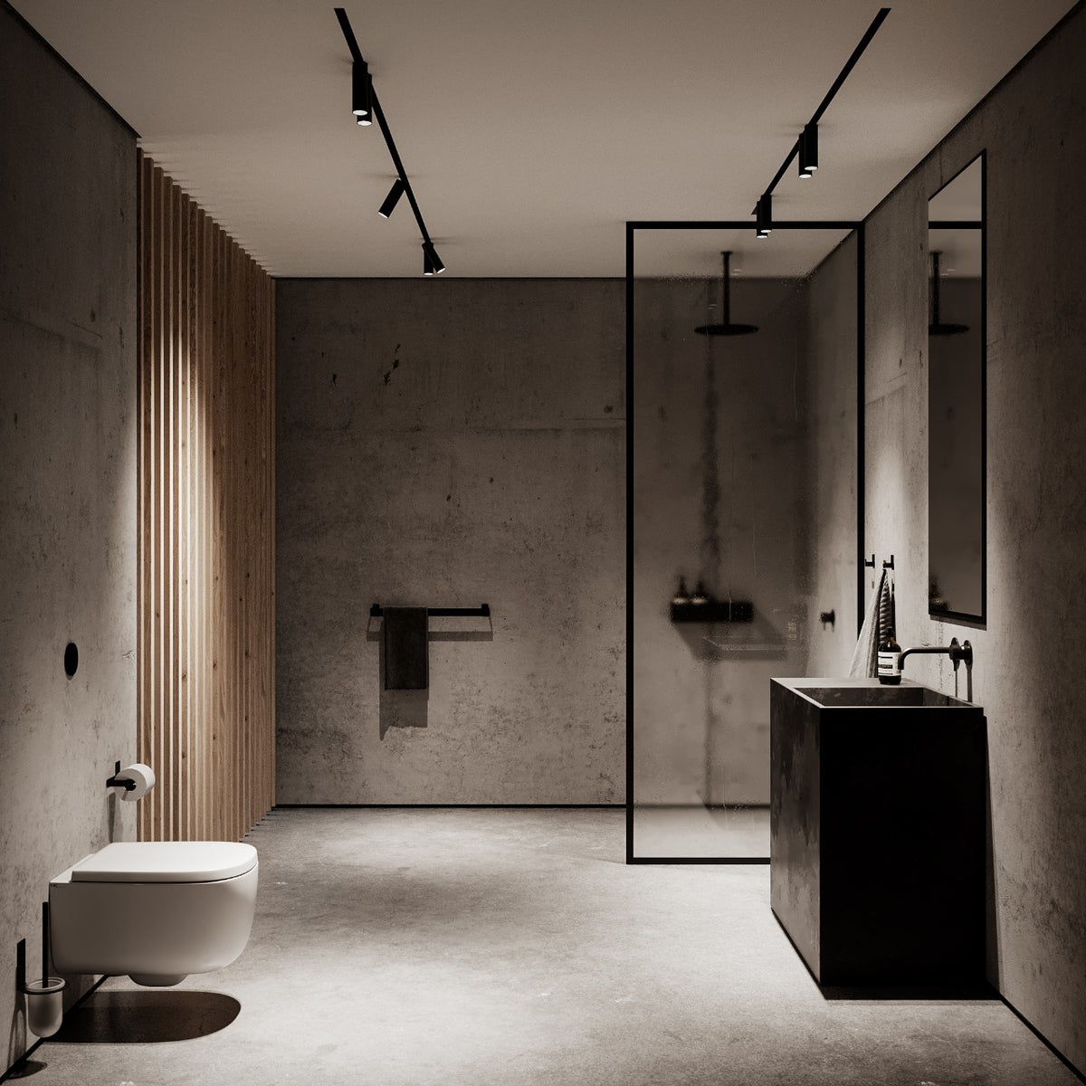 Håndklædeholder, sort • NICHBA - Copenhagenhomedesign