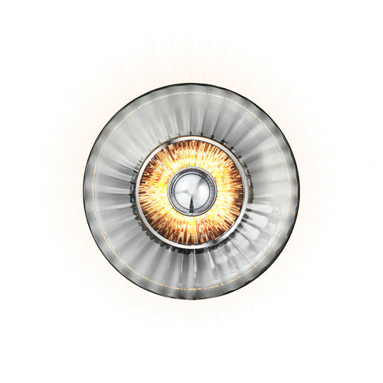 New Wave Optic Wall wall light, smoke • Design by Us