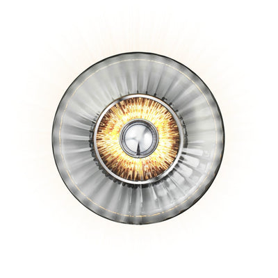 New Wave Optic Wall XL wall light, smoke • Design by Us