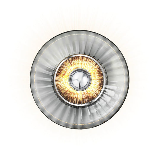 New Wave Optic Wall XL wall light, smoke • Design by Us