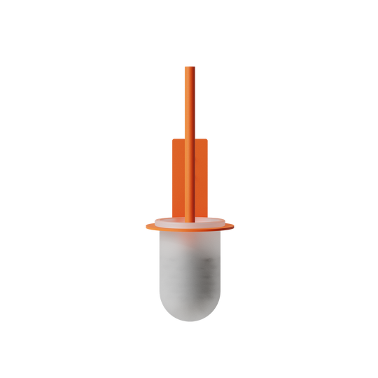 Toilet brush, orange • NICHBA