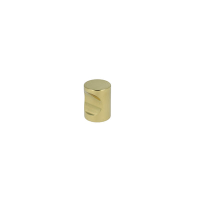 Nordhavn cylindrical cabinet knob, polished brass