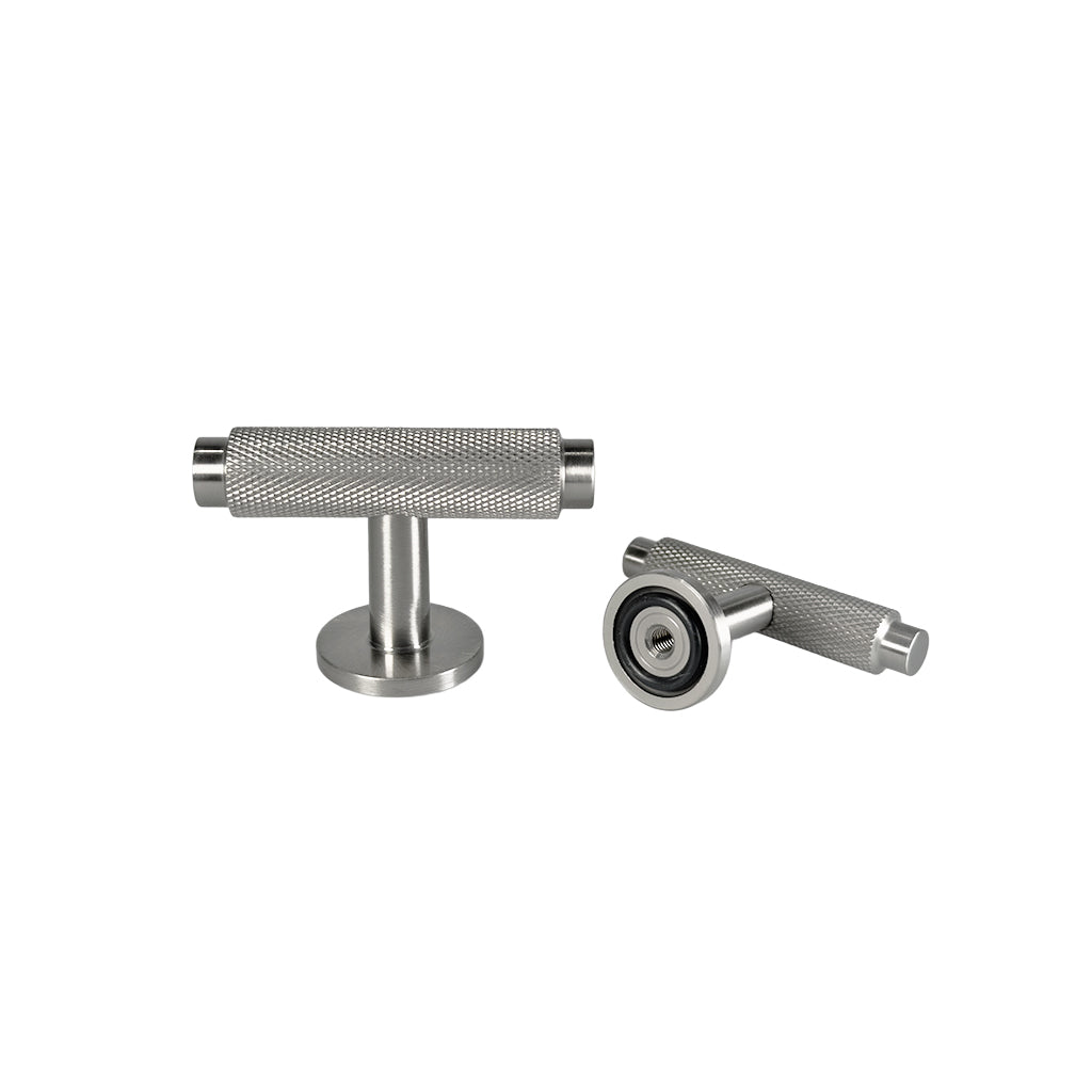 Nørrebro T-bar cabinet knob, stainless steel look, 56 mm • Chr. Jørgensen