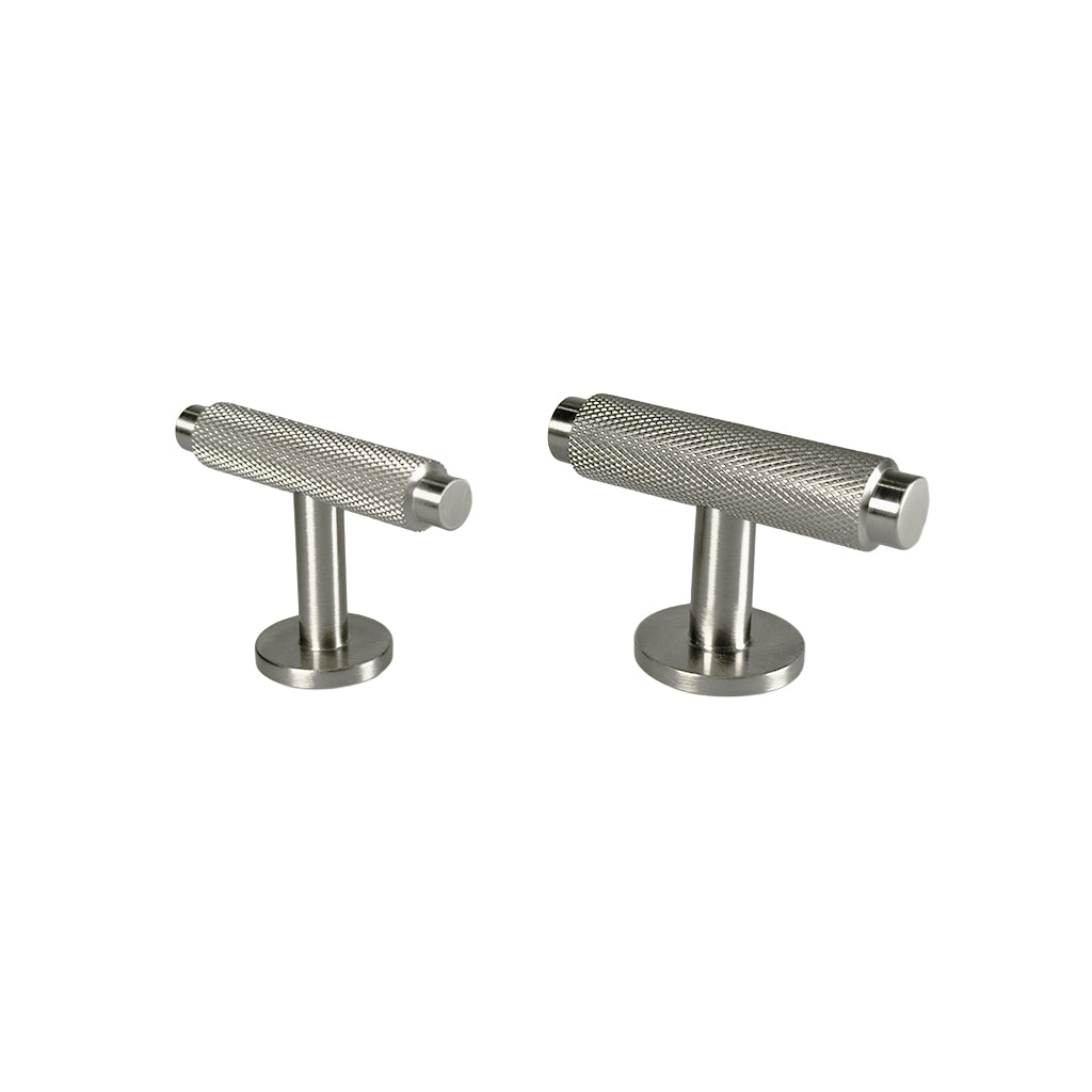 Nørrebro T-bar cabinet knob, stainless steel look, 56 mm • Chr. Jørgensen