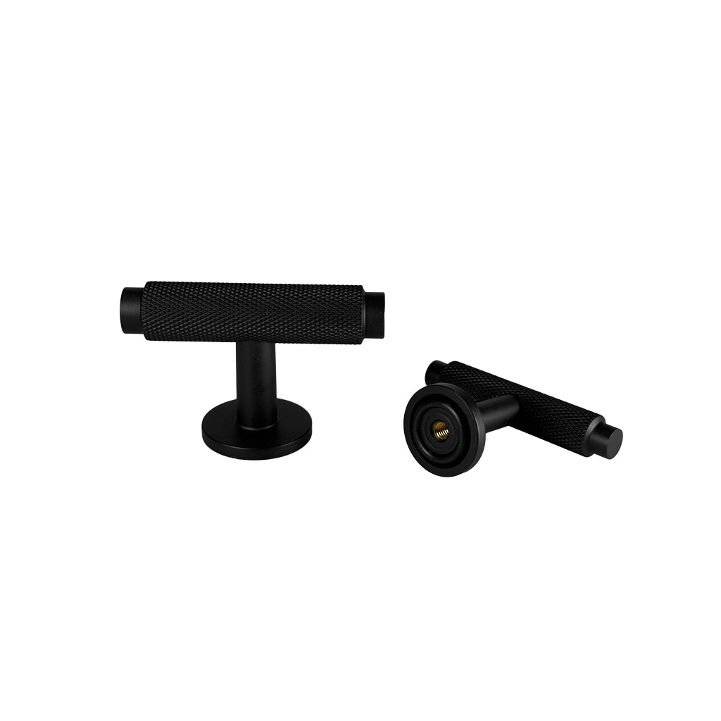 Nørrebro T-bar cabinet knob, black, 56 mm • Chr. Jørgensen