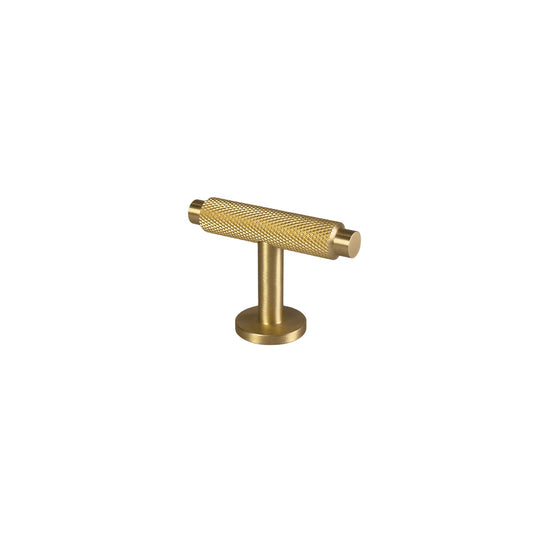 Nørrebro T-bar cabinet knob, lacquered brushed brass, 50 mm