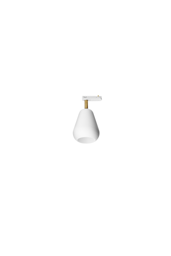 Anoli Spot Track til skinne, nordic gold / hvid • NUURA - Copenhagenhomedesign