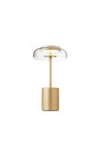 Blossi Table Mini, portable table lamp, nordic gold / clear • NUURA