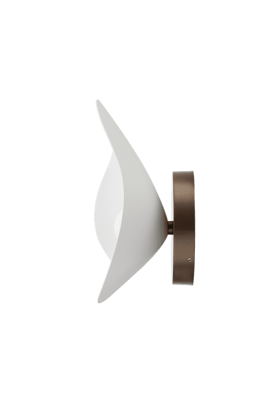 Florii 1 Wall væglampe, dark bronze / hvid • NUURA - Copenhagenhomedesign