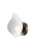 Florii 1 Wall wall light, dark bronze / white • NUURA