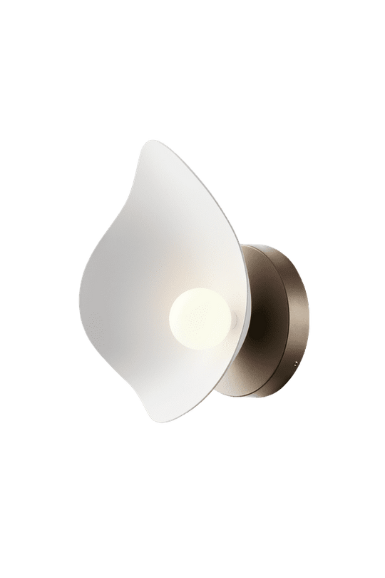 Florii 1 Wall wall light, dark bronze / white • NUURA