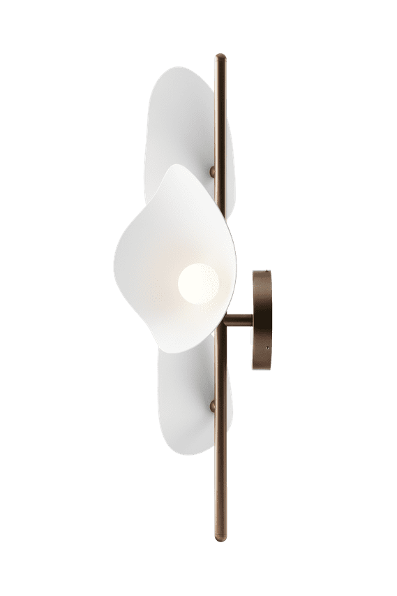 Florii 3 Wall væglampe, dark bronze / hvid • NUURA - Copenhagenhomedesign