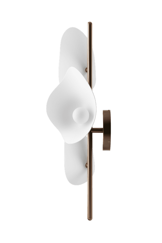 Florii 3 Wall væglampe, dark bronze / hvid • NUURA - Copenhagenhomedesign