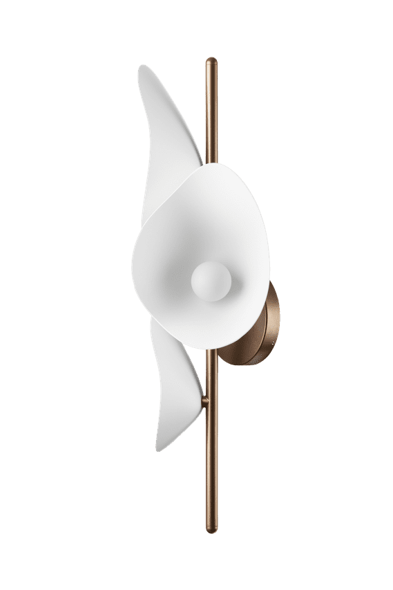 Florii 3 Wall væglampe, dark bronze / hvid • NUURA - Copenhagenhomedesign
