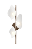 Florii 3 Wall wall light, dark bronze / white • NUURA
