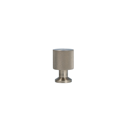 Nyboder diamond-cut cabinet knob, stainless steel look – height 25 mm