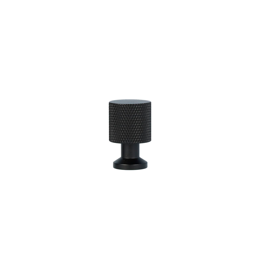 Møbelknop med diamond cut i mat sort, 25 mm - Nyboder • Chr. Jørgensen - Copenhagenhomedesign