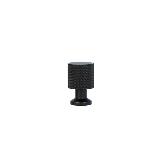 Nyboder diamond-cut cabinet knob, matt black – height 25 mm
