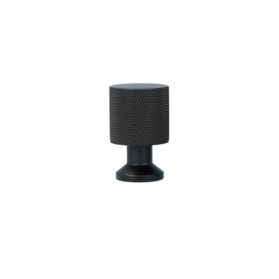 Nyboder diamond-cut cabinet knob, matt black – height 33 mm • Chr. Jørgensen