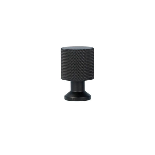 Nyboder diamond-cut cabinet knob, matt black – height 33 mm