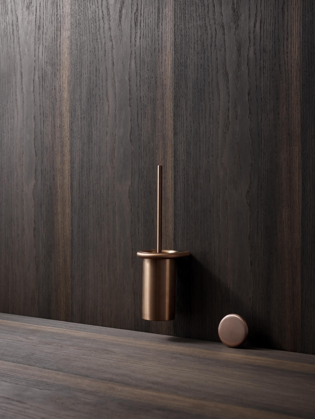 Toiletbørsteholder, kobber finish • d line - Copenhagenhomedesign