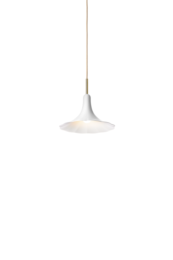 Petalii 1 pendel, polished brass / opal • NUURA - Copenhagenhomedesign