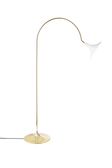 Petalii Floor floor lamp, polished brass / opal • NUURA
