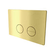 Toilet flush plate, brushed brass finish • d line