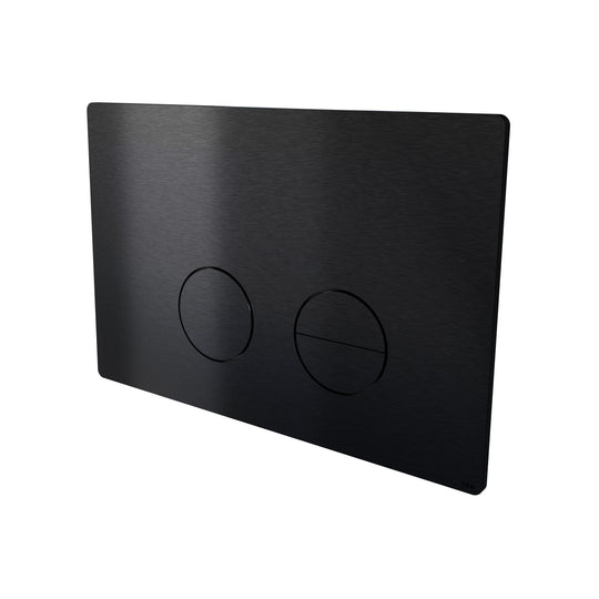 Toilet flush plate, black (black PVD) • d line