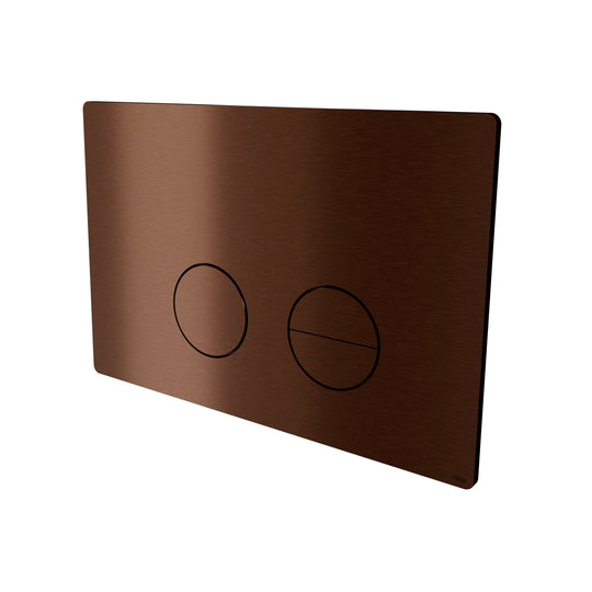 Toilet flush plate, bronze/burnished finish • d line