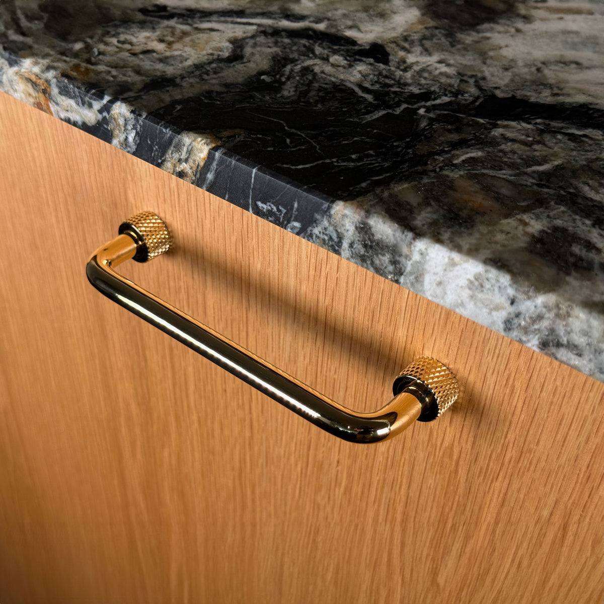 Trianglen cabinet handle, polished gold-look PVD • Chr. Jørgensen