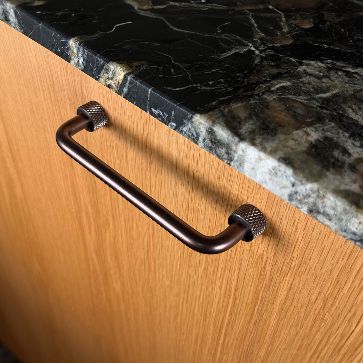 Trianglen cabinet handle, browned brass-look OBD • Chr. Jørgensen