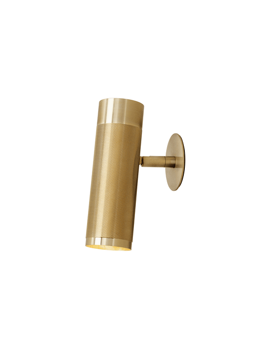 Patrone Recessed wall light with cover plate, untreated brass • Thorup Copenhagen